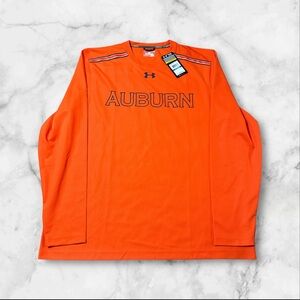 auburn tigers performance shirt men’s XL orange long Sleeve under armour new